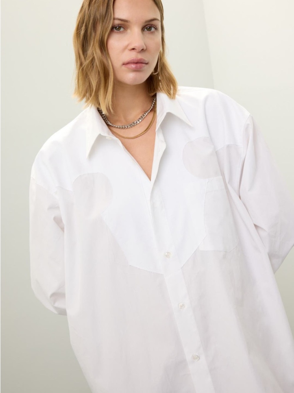 Maison Martin Margiela White Oversized Midi Shirt Dress - Picture 3 of 5